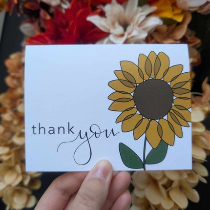 Sunflower Thank You Card