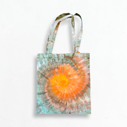 Sprial Orange & Green Tote
