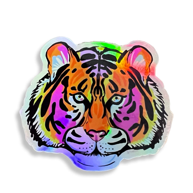 Holographic Tiger Sticker