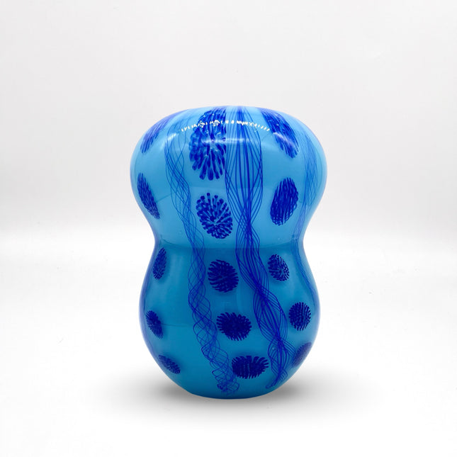 Turquoise Peanut Vase