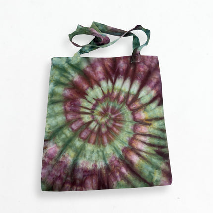 Green Brown Sprial Tote Bag