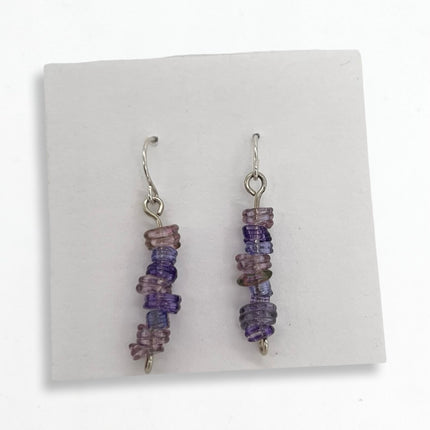Purple Wave Earrings