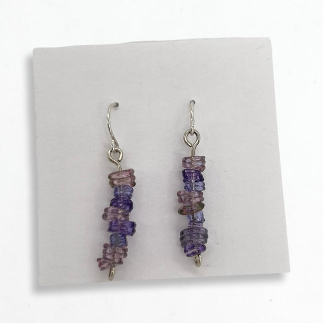 Purple Wave Earrings