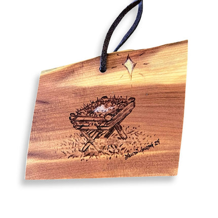 Manger Ornament
