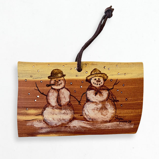 Snow Couple Ornament