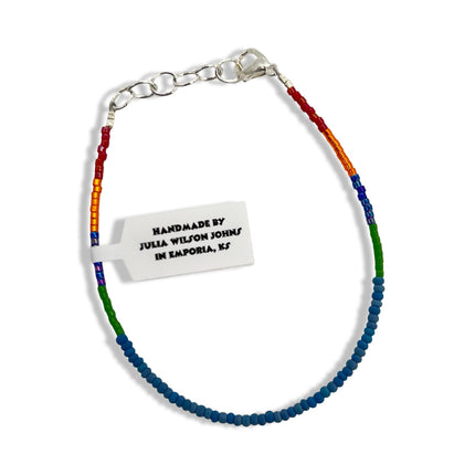 Muted Teal Red Orange