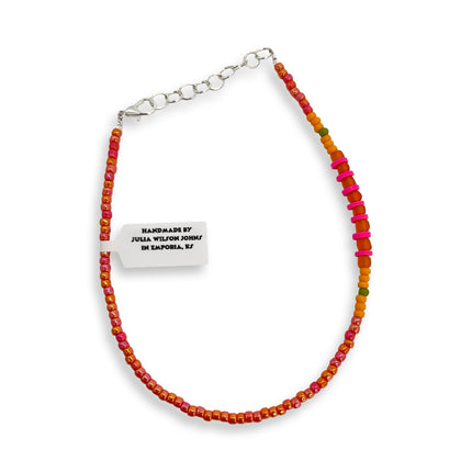 Shiny Orange Pink Anklet