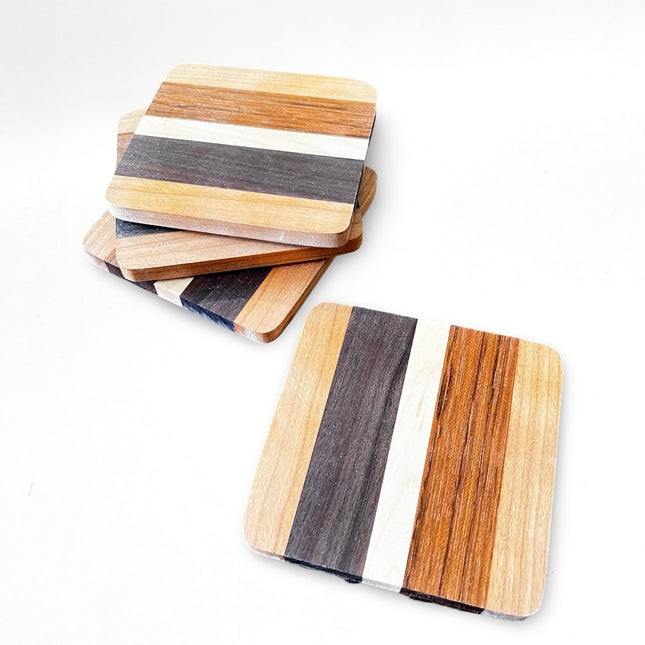 Native Wood Coaster Set
