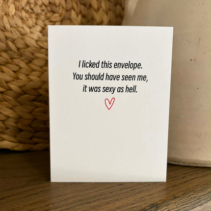 Lick the Envelope Card