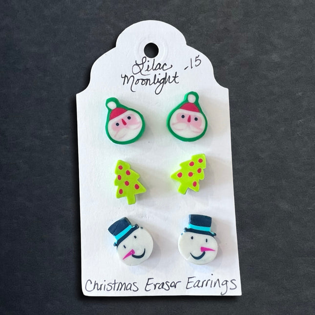 01 | Christmas Eraser Earrings