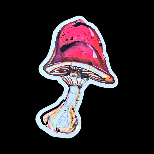 Pink Mushroom Sticker