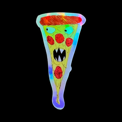 Pizza Monster Sticker