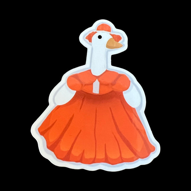 Dressy Goose Sticker