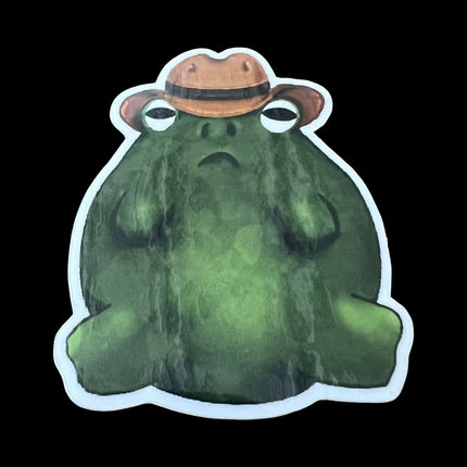 Frog w/Hat Sticker