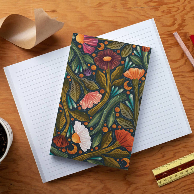 Nightsky Floral Layflat Journal