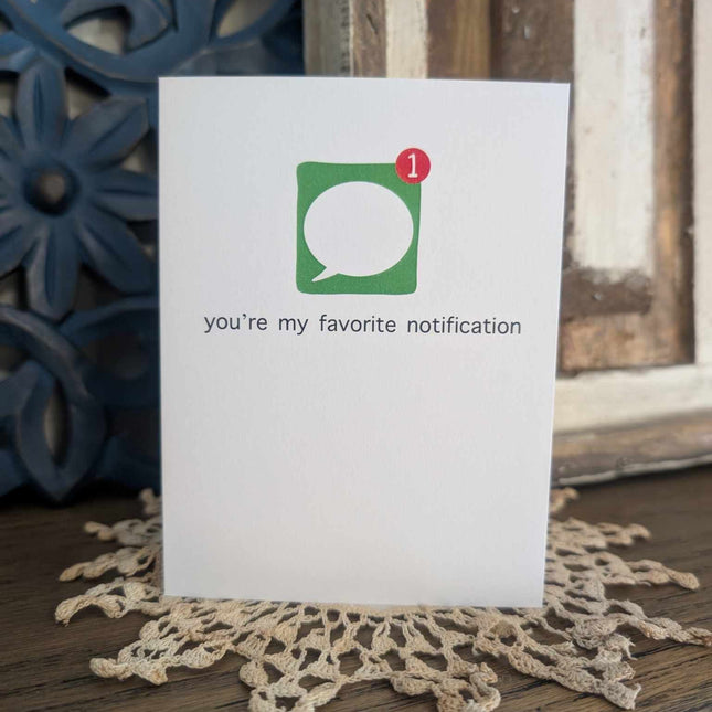 Favorite Notification Card