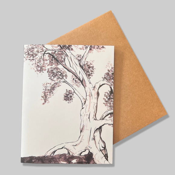 Sepia Tree Greeting Card