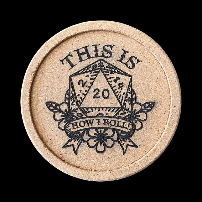 How I Roll Cork Coaster