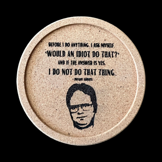 Don't be an Idiot Cork Coaster