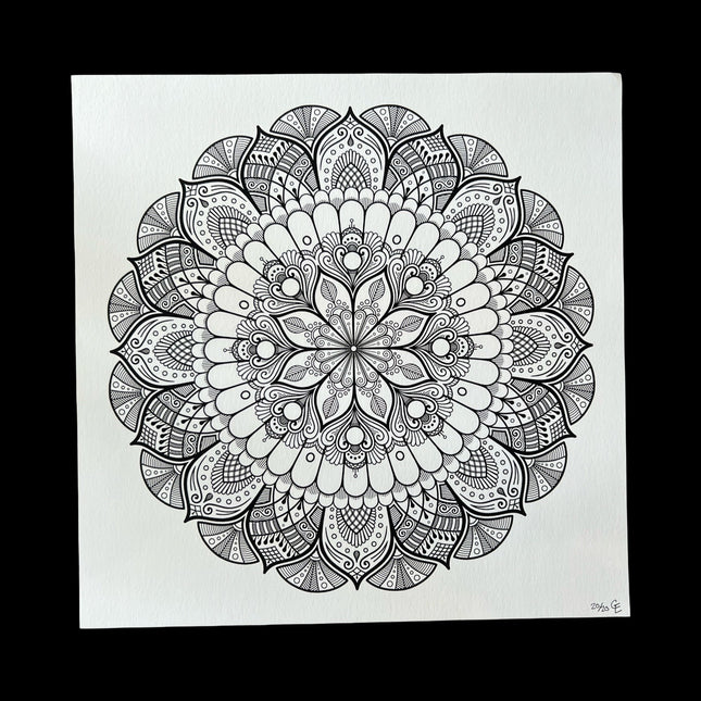 Large Mandala "Fern" Print