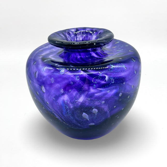 Small Purple Vase with Dichro