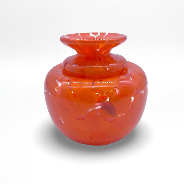 Small Orange Bud Vase
