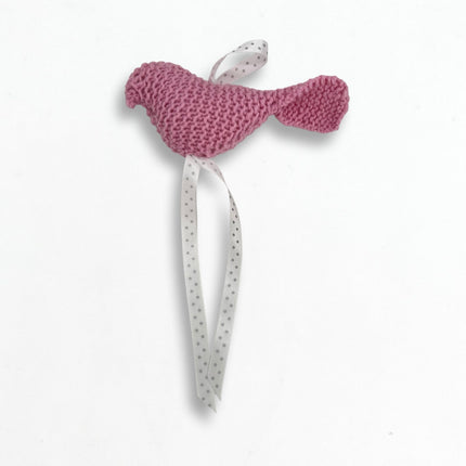 Pink Knit Bird