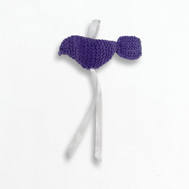 Purple Knit Bird