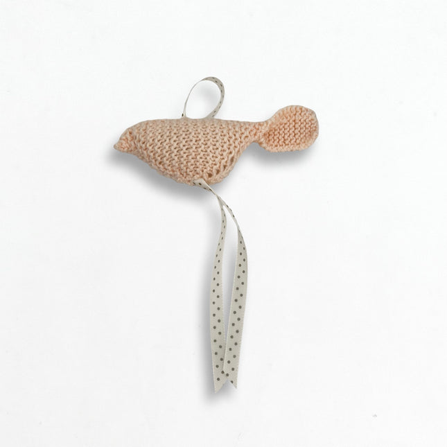 Peach Knit Bird