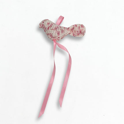 Speckeld Pink Knit Bird