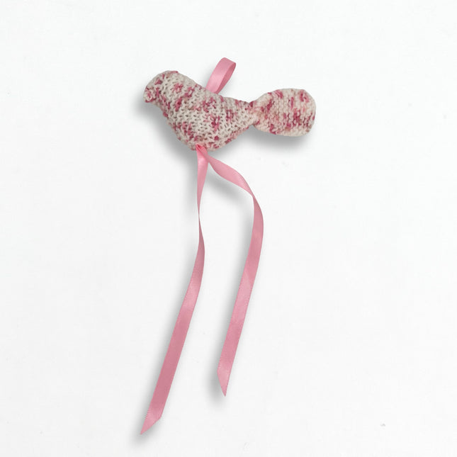 Speckeld Pink Knit Bird