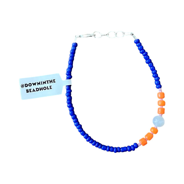 Royal Blue Orange Clear Pop