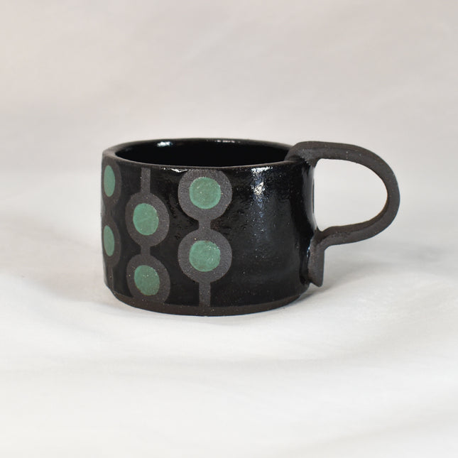 Mini Maud Mug - Teal Dots