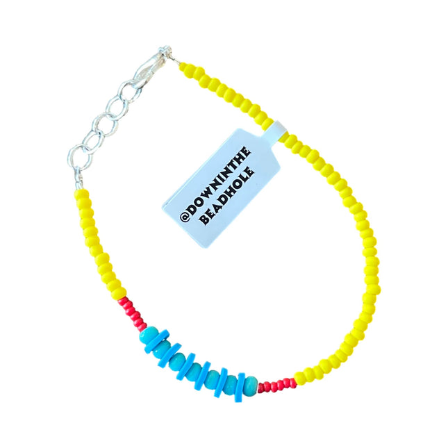 Yellow Red Teal Aqua Stack