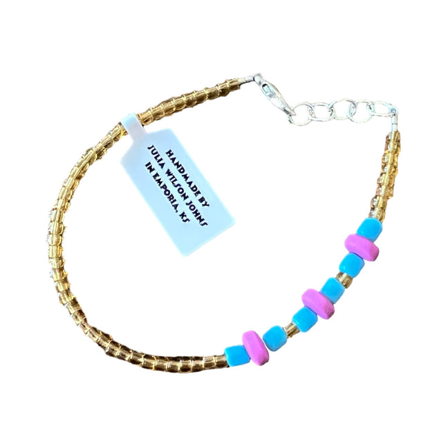 Shiny Yellow Aqua Fuschia