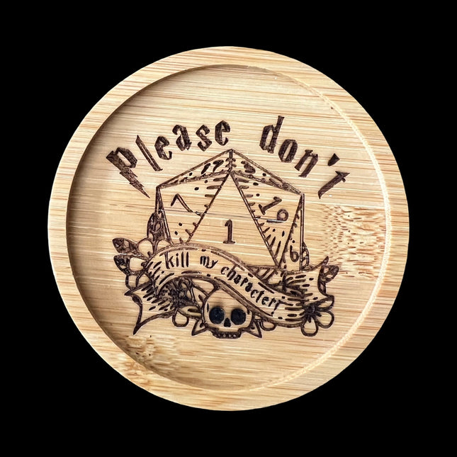 Please Don't Kill Bamboo Coaster