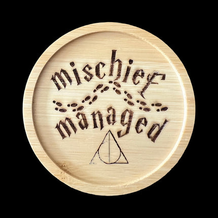Mischief Managed Bamboo Coaster