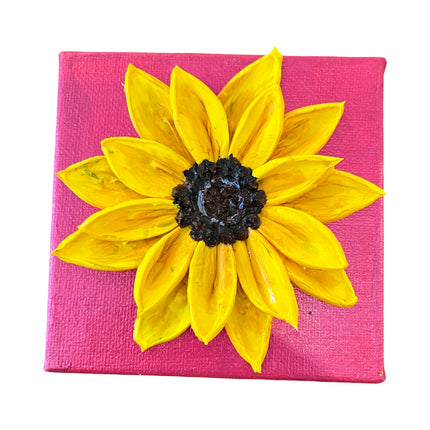 Sunflower on Pink