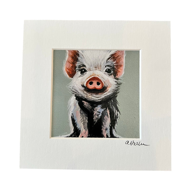 Fluffy Pig Print