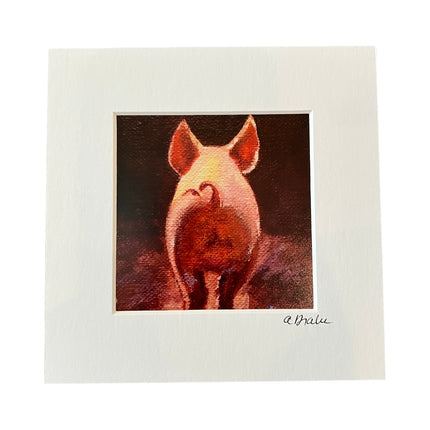 Pig Butt Print