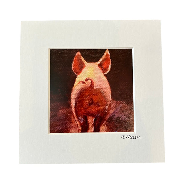 Pig Butt Print