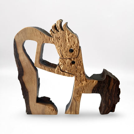 Woman & Dog - Walnut