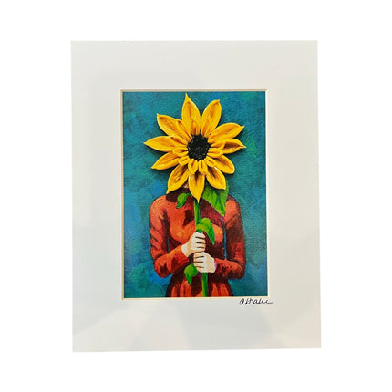 Sunflower Girl Print 8" x 10"