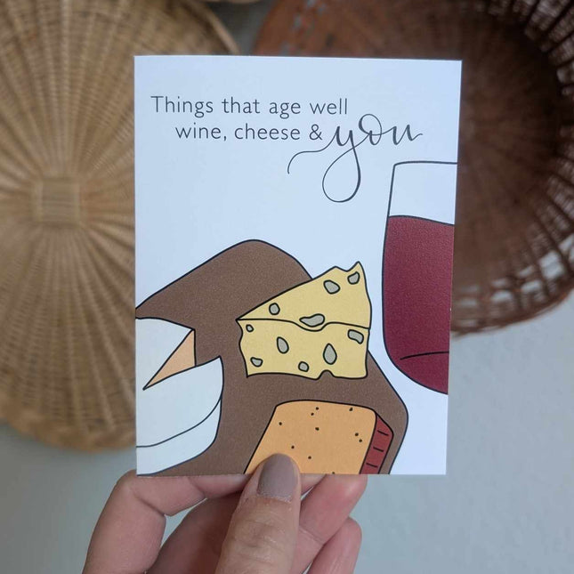 Wine, Cheese, & You Card