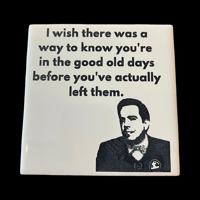 Good Old Days Ceramic Coaster