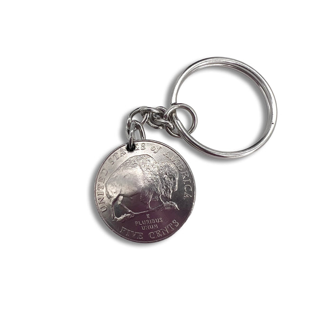 Domed Nickel Keychain