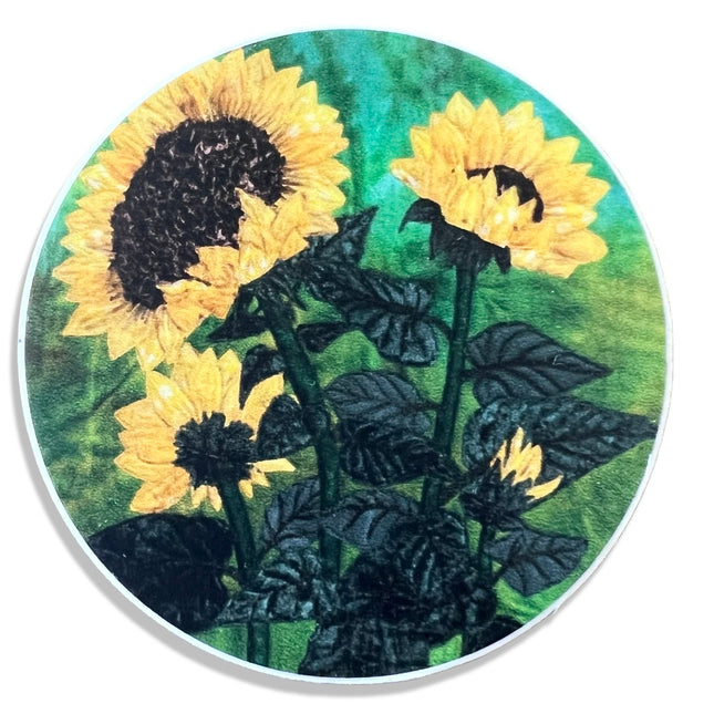 Sunflowers Sticker - Round