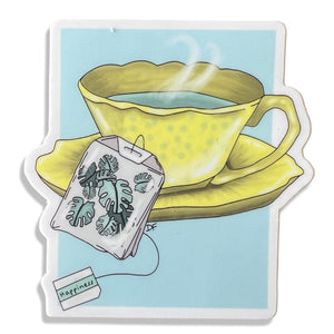 Monstera Tea Sticker