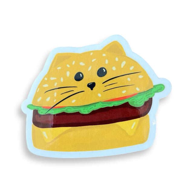 Burger Cat Sticker