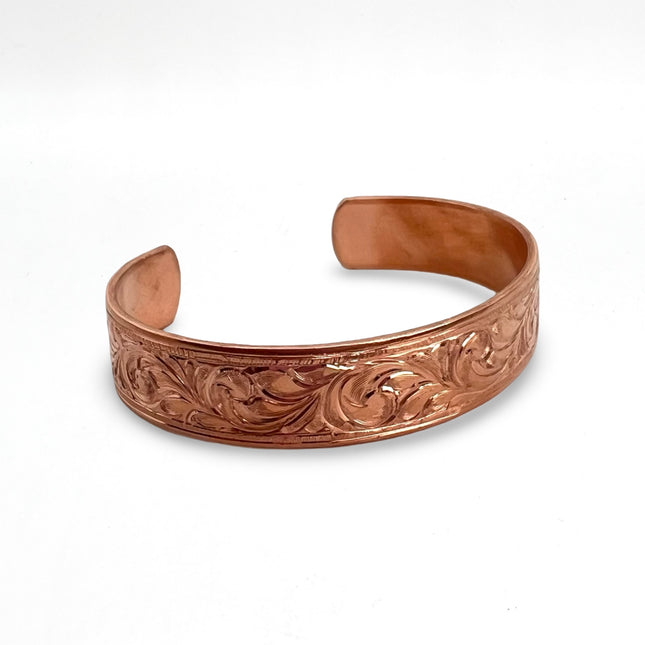 Engraved Copper Cuff
